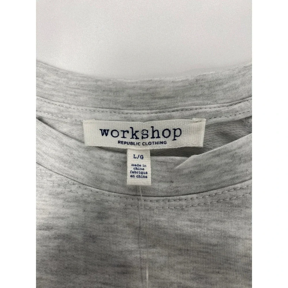 Workshop Republic Clothing "Festive" Sweatshirt | Light Gray Size‎ Large - Picture 4 of 8